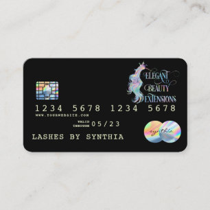 Holograph Drips Modern Credit Card