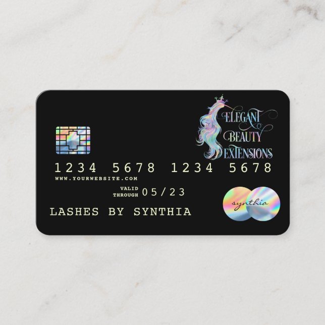 Holograph  Drips Modern Credit Card (Front)
