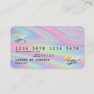 Holograph Modern Credit Card Style