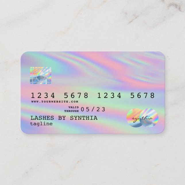 Holograph  Modern Credit Card Style (Front)