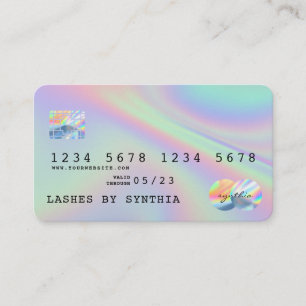 Holograph Modern Credit Card Style