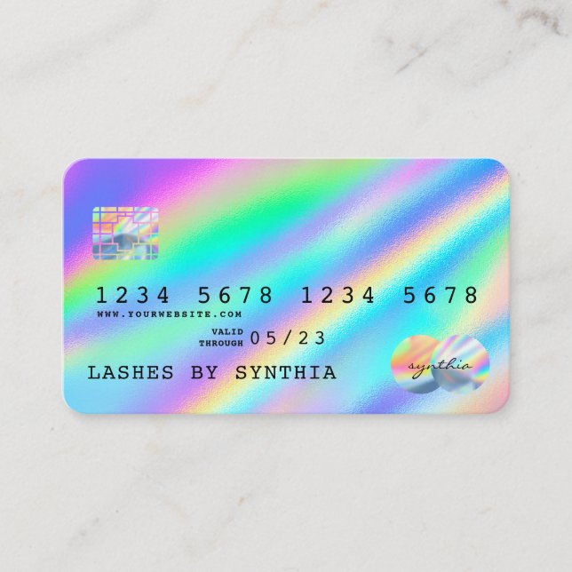 Holograph  Modern Credit Card Style (Front)