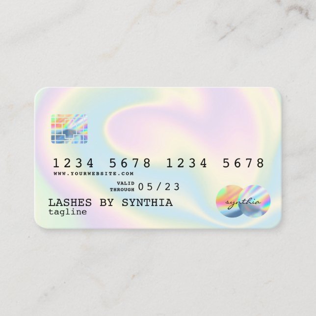 Holograph  Modern Credit Card Style (Front)