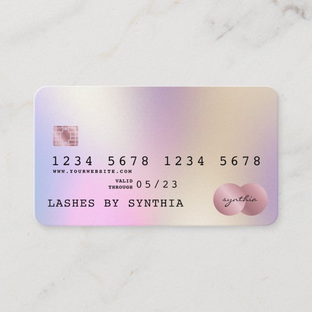 Holograph Modern Credit Card Style (Front)