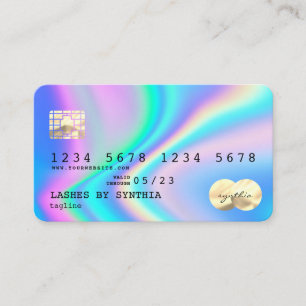 Holograph Modern Credit Card Style Add Logo
