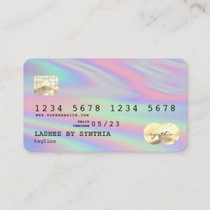 Holograph  Modern Credit Card Style Add Logo