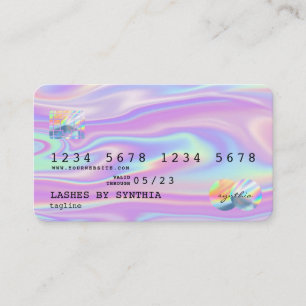 Holograph Modern Credit Card Style Add Logo