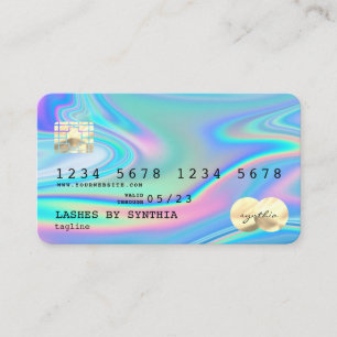 Holograph  Modern Credit Card Style Add Logo