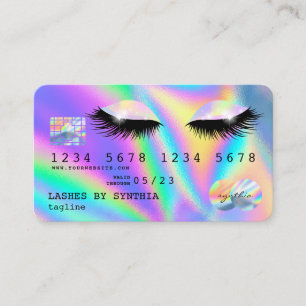 Holograph  Modern  Eyes Lashes Credit Card