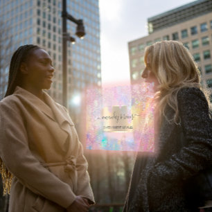 Holograph Shop Drips Makeup Artist QR Code  Business Card