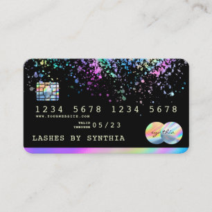 Holograph  Splash Modern Credit Card
