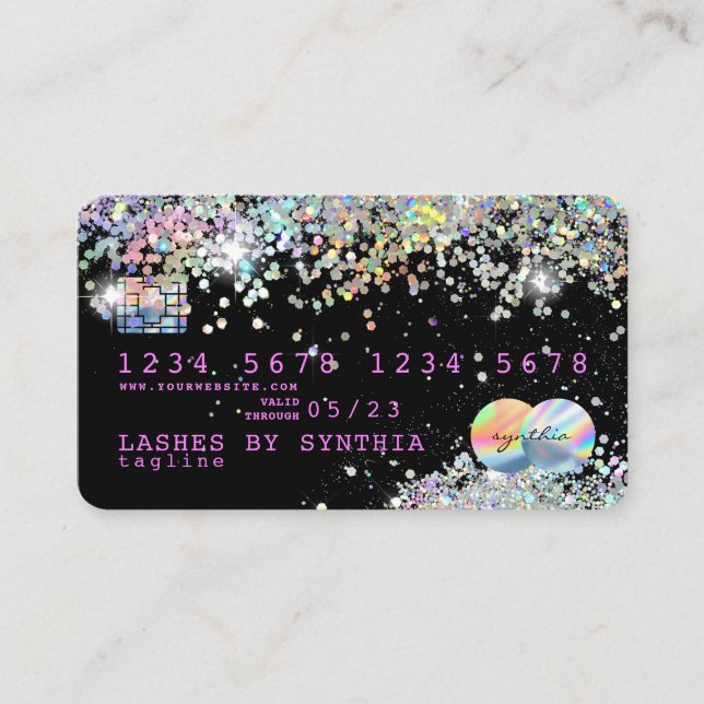 Holograph Unicorn Credit Card (Front)