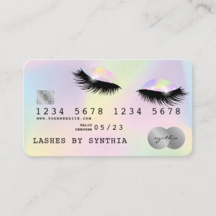 Holograph Unicorn Modern Credit Card Lashes
