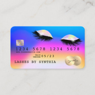 Holograph Unicorn Modern Credit Card Lashes
