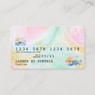 Holograph Unicorn Modern Credit Card Style Logo