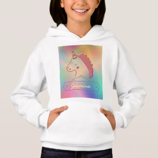 Holographic 3D Unicorn Custom Name     