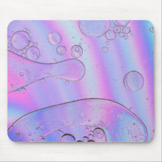 Holographic abstract background in pastel neon mouse mat
