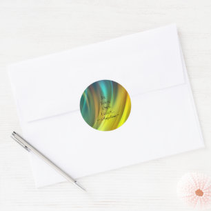 Holographic Aesthetic Classic Round Sticker