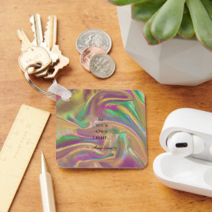 Holographic Aesthetic Key Ring