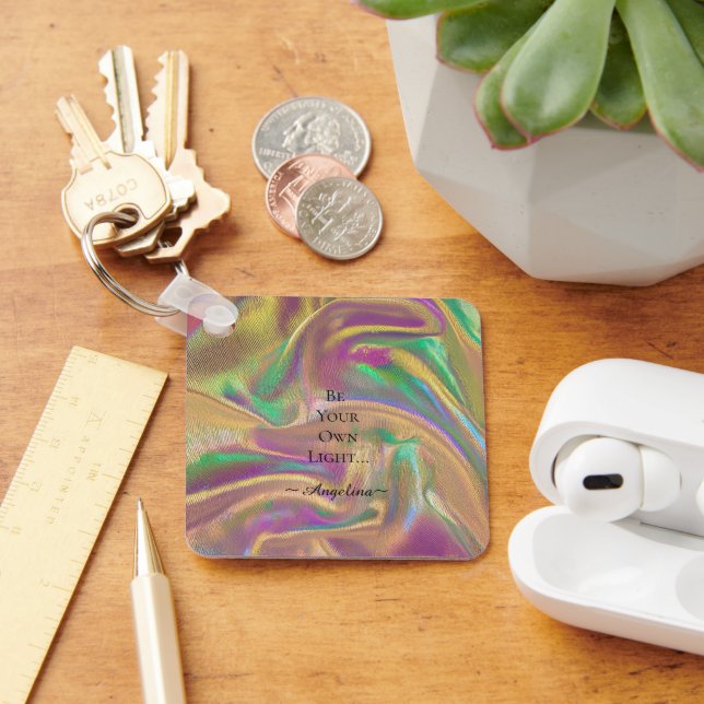 Holographic Aesthetic Key Ring (Desk)
