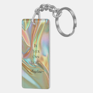 Holographic Aesthetic Key Ring