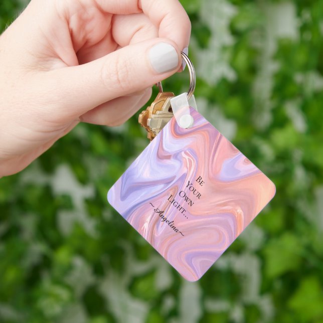 Holographic Aesthetic Key Ring (Hand)
