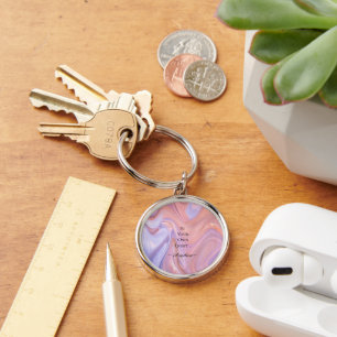 Holographic Aesthetic Key Ring