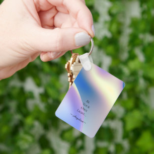 Holographic Aesthetic Key Ring