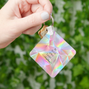 Holographic Aesthetic Key Ring