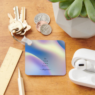 Holographic Aesthetic Key Ring