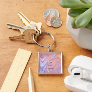 Holographic Aesthetic Key Ring