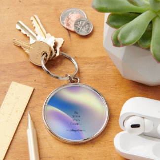 Holographic Aesthetic Key Ring