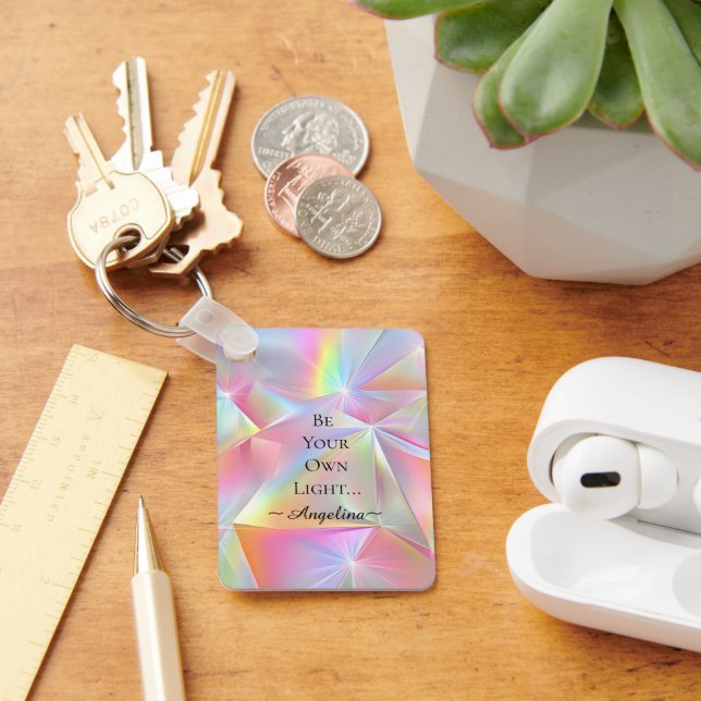 Holographic Aesthetic Key Ring (Desk)