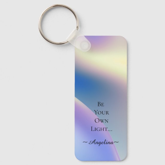 Holographic Aesthetic Key Ring (Front)