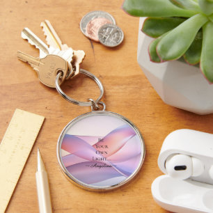 Holographic Aesthetic Key Ring