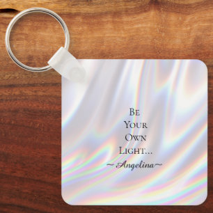 Holographic Aesthetic Key Ring