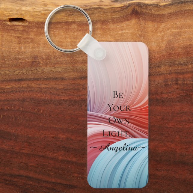 Holographic Aesthetic Key Ring (Front)