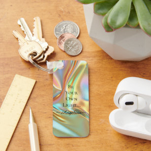Holographic Aesthetic Key Ring