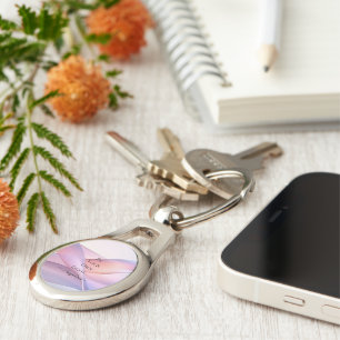 Holographic Aesthetic Key Ring