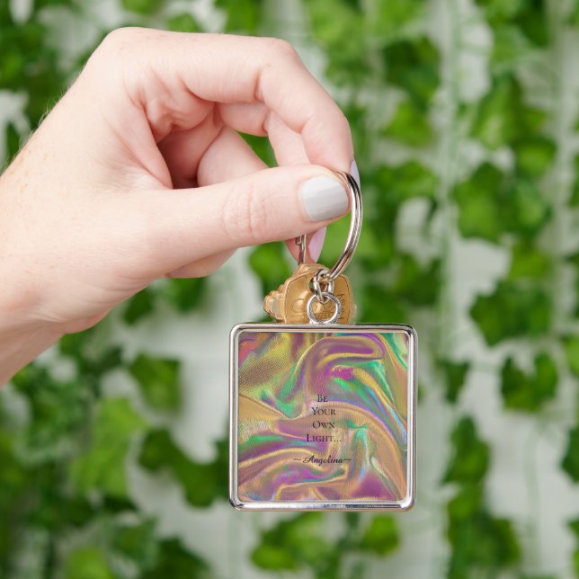 Holographic Aesthetic Key Ring (Hand)