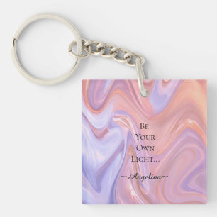 Holographic Aesthetic Key Ring