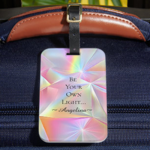 Holographic Aesthetic Luggage Tag