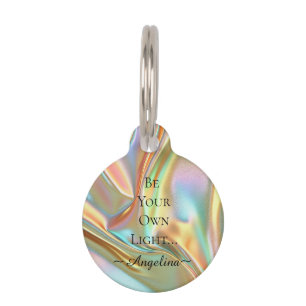 Holographic Aesthetic Pet Tag