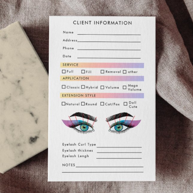 Holographic Aesthetician Eyelash Extensions Client Business Card (Holographic Aesthetician Eyelash Extensions Client Business Card)