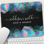 Holographic Alcohol Ink Modern Mouse Mat<br><div class="desc">Holographic Alcohol Ink Modern Mouse Pad. Perfect for a beauty salon,  hair stylist,  makeup artist,  or cosmetologist.</div>