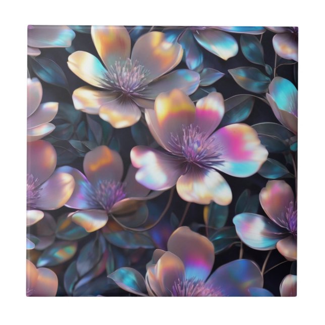 Holographic Blossom Tile (Front)