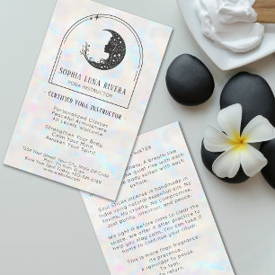 Holographic Boho Arch Celestial Crescent Moon Flyer