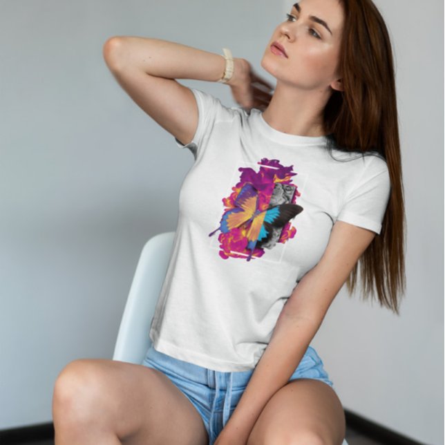 Holographic Butterfly Flying  T-Shirt (Creator Uploaded)