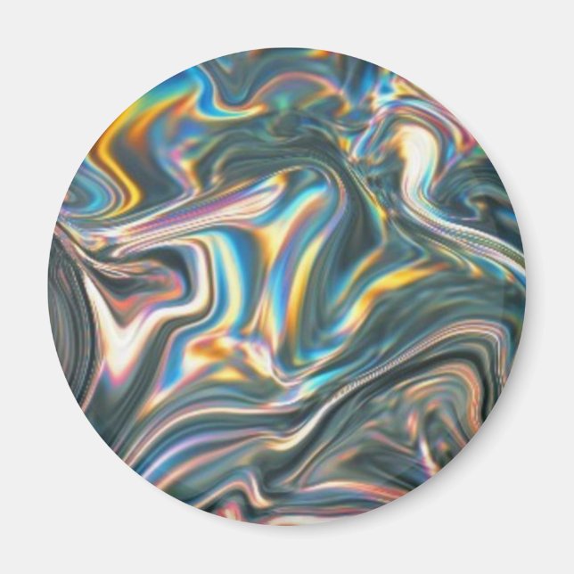 Holographic Chrome Magnet (Front)