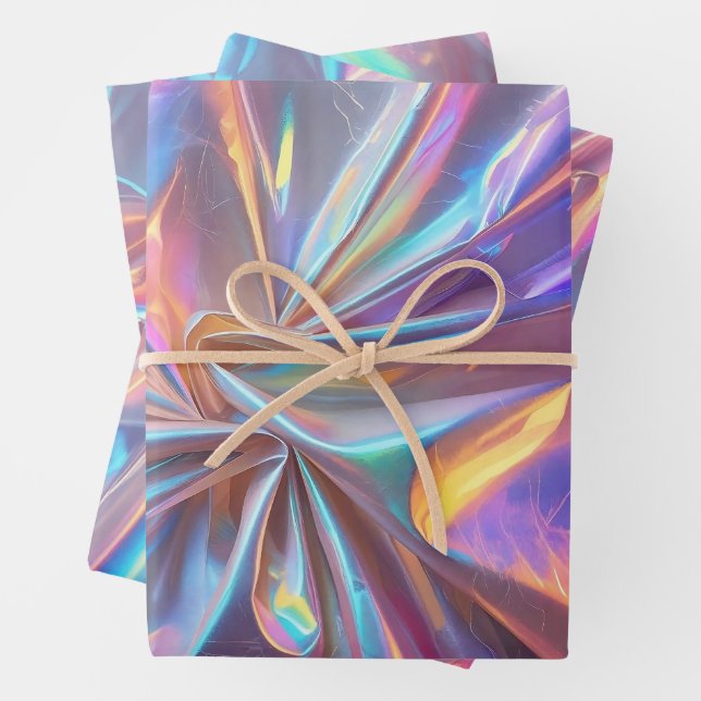 Holographic Dream Wrapping Paper Sheet (In situ)